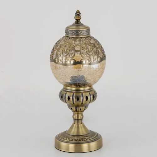 Настольная лампа Каир CL419813 Citilux янтарная 1 лампа, основание бронзовое металл в стиле восточный  фото 2